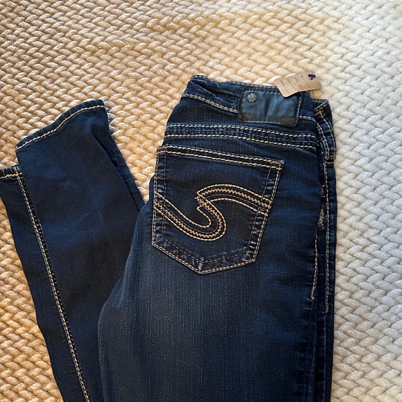 Silver Jeans Dark Blue Boot Cut Denim - Picture 1 of 7